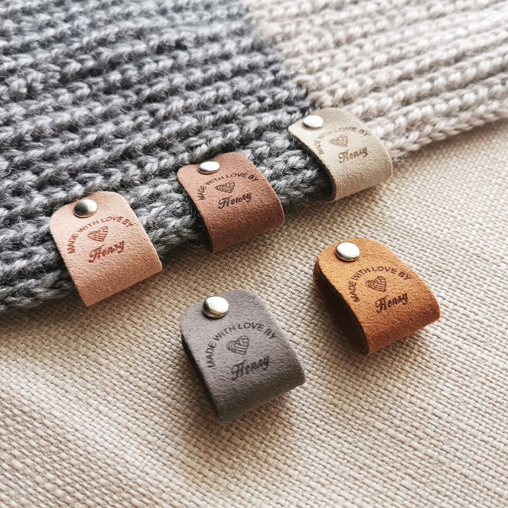 Personalised Crochet Tags, Custom Fabric Handmade Label, Handmade Knit –  Henry Design Studio