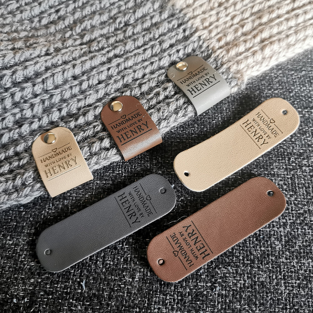 Custom Leather Labels, Labels for Handmade Items, Personalised Leather ...