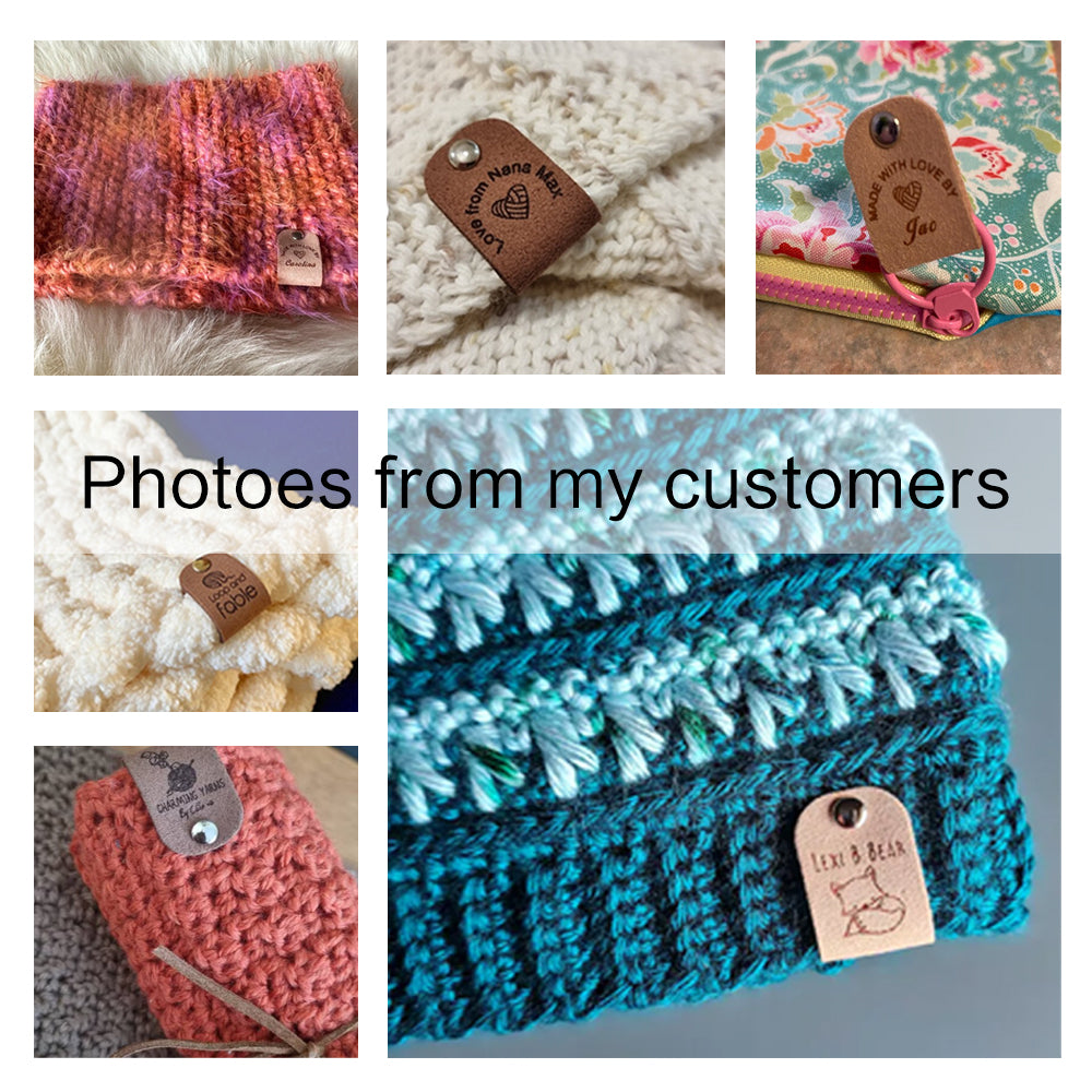 Custom Labels for Crochet, Personalized Clothing Label, Handmade Croch ...