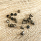 10PCS Double Cap Rivets, Rivets for Labels, Silver and Copper, 6x6mm, Rivet for Crochet and Knit Tags