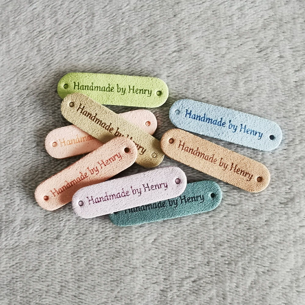Personalised Handmade Labels, Custom Crochet Tags, Fabric Label for Ha ...