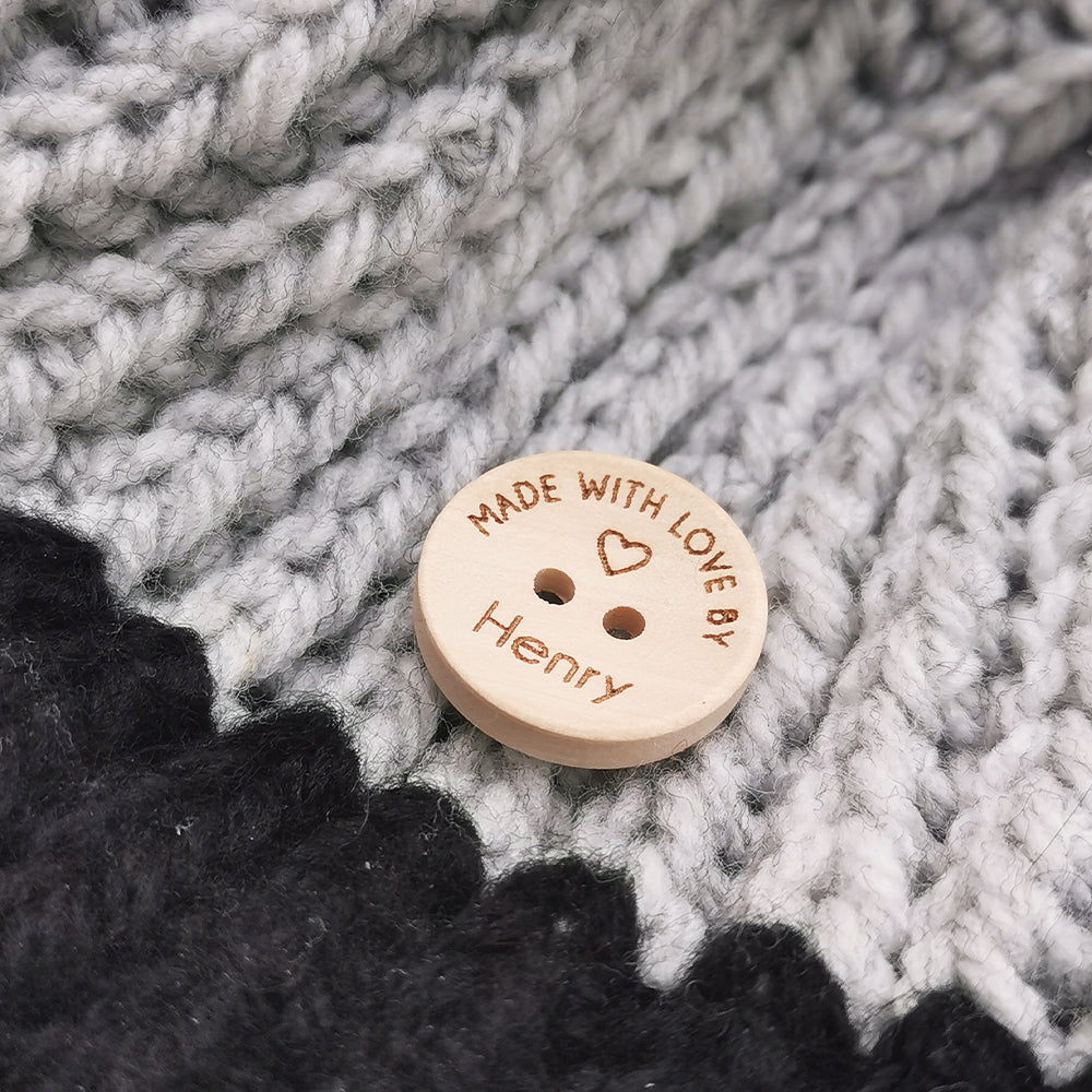 Personalised Handmade Labels, Custom Crochet Tags, Fabric Label for  Handmade Item, Handmade Tags, 45x12mm 