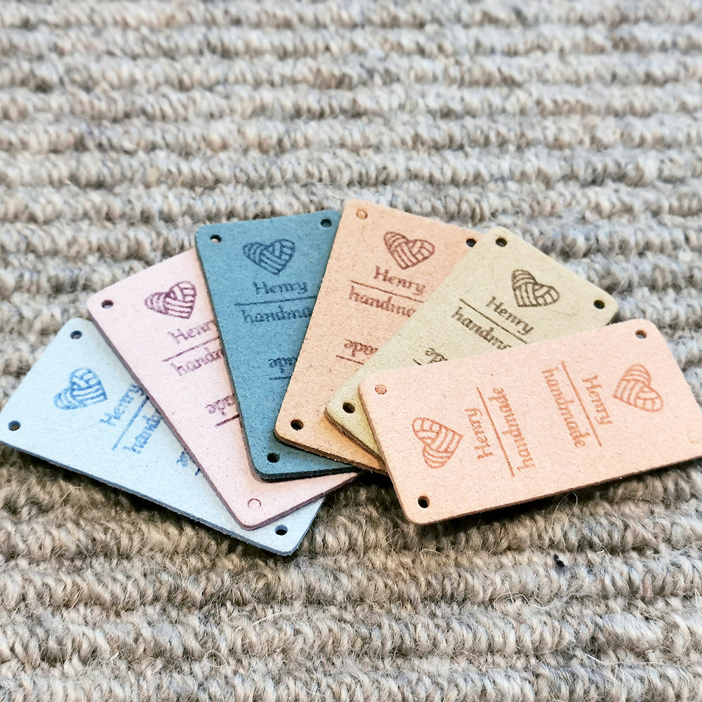 Personalised Rectangle Labels, Custom Microfiber Label, Label for Hand ...