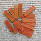 Leather Handmade label x10 pcs, Rectangle Tags for Clothing, Handmade Crochet Tags, Leather Tags for Handmade items, 50x15mm