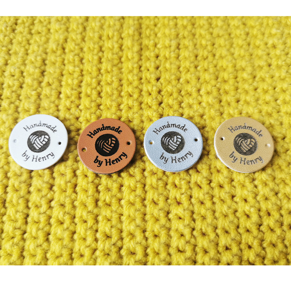 Personalized Labels for Crochet, Custom Clothing Label, Handmade