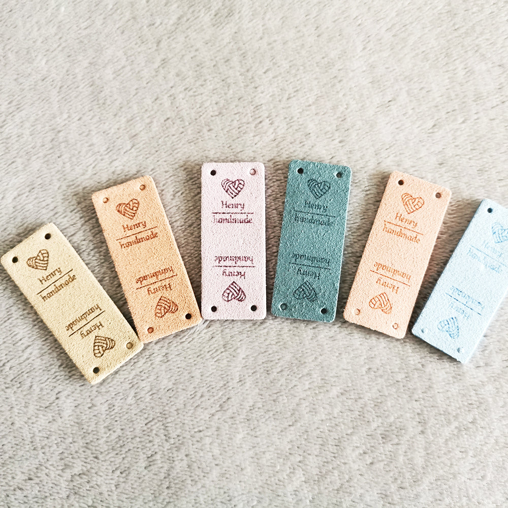 Personalised Rectangle Labels, Custom Microfiber Label, Label for Hand ...