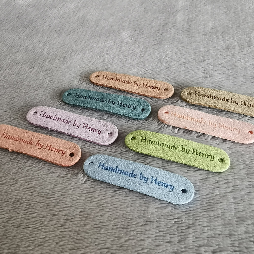 Personalised Handmade Labels, Custom Crochet Tags, Fabric Label for Ha ...