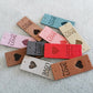 Handmade tag x10 pcs, Handmade product label, Fabric tag for handmand item, Tags for crochet, Crochet labels, Made with love