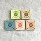 Personalised Square Labels, Custom Crochet Tag, Fabric Label for Handmade Item, Tags For Crochet, 25x25mm