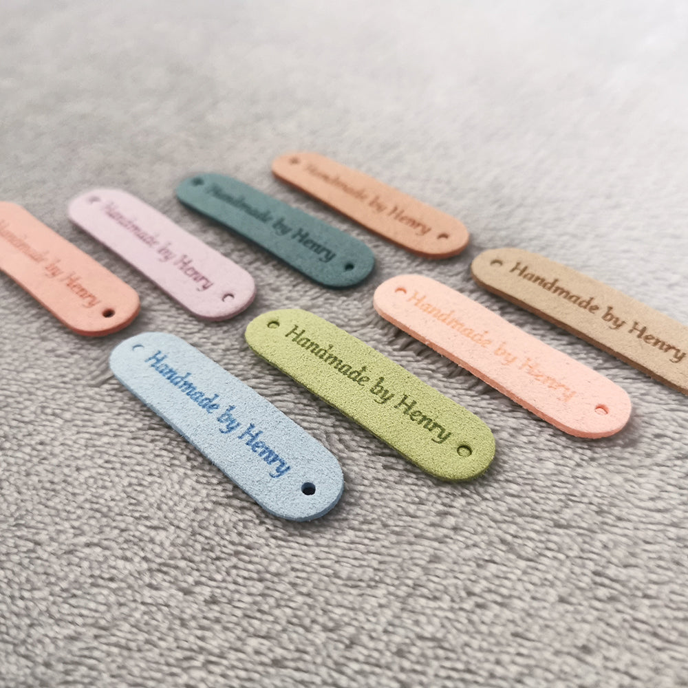 Personalised Handmade Labels, Custom Crochet Tags, Fabric Label for Ha ...