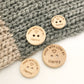 Engraved Buttons for Crochet, Customized Wooden Buttons, Personalized Buttons for Handmade Knitting