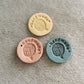 Handmade Label x10 pcs, Handmade Clothing Tags, Fabric Tags for Handmand Item, Tag for Crochet, 25x25mm