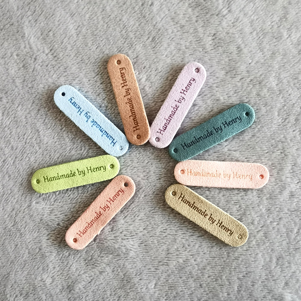 Personalised Handmade Labels, Custom Crochet Tags, Fabric Label for Ha ...