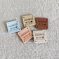 Handmade Tag x10 pcs, Handmade Product Labels, Fabric Labels for Handmand Item, Square Labels for Crochet, 25x25mm, Handmade With Love