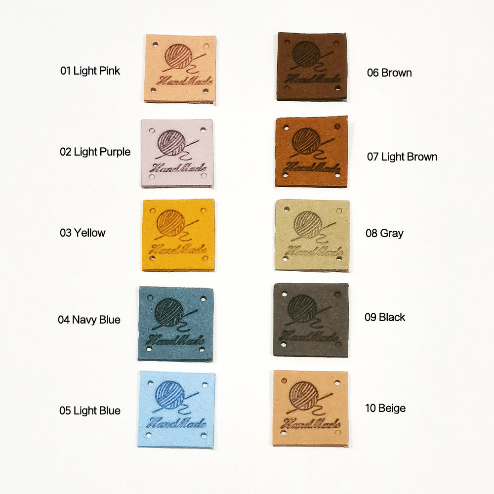 Handmade Tags x10 pcs, Handmade product label, Microfiber tag for hand ...