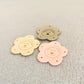 Handmade x10 pcs, Handmade Product Labels, Fabric Labels for Handmand Item, Flower Labels for Crochet, 35x35mm