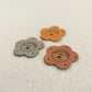Handmade x10 pcs, Handmade Product Labels, Fabric Labels for Handmand Item, Flower Labels for Crochet, 35x35mm